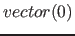 $vector( 0 )$