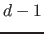 $d-1$
