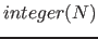 $integer(N)$